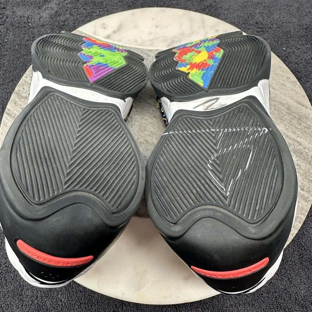 Jordan Zion 2 Shoes Mens Size 7.5 White Multicolor Basketball‎ Strap Zoom Air